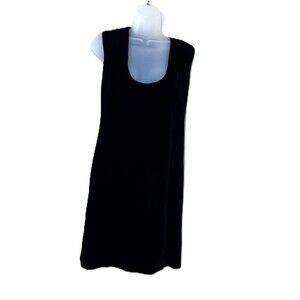 Vintage Gay Gibson Women's Black Velvet Cocktail Dress Size 9 USA/Union Made